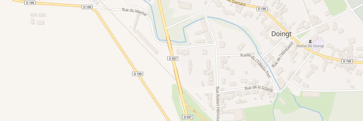Plan du 5 Rue du Menhir à Doingt