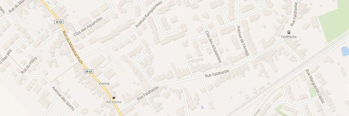 Plan du 25 Rue Faidherbe à Santes