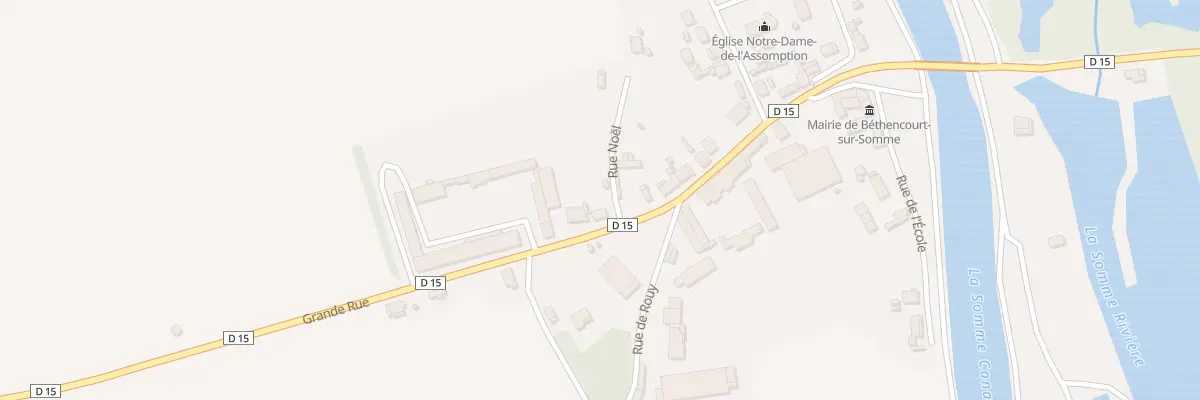 Plan du 16 Gr Grande Rue à Voyennes