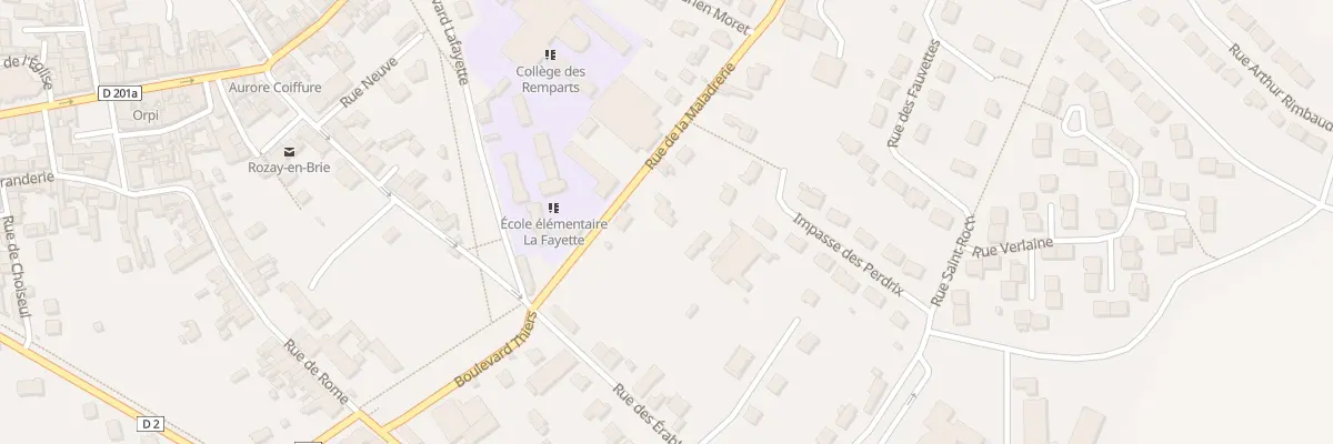 Plan du 2 Rue de la Maladrerie à Rozay-en-Brie