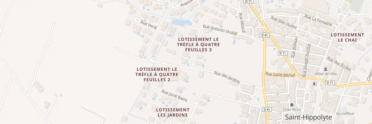 Plan du 1 Rue Maurice Ravel à Saint-Hippolyte