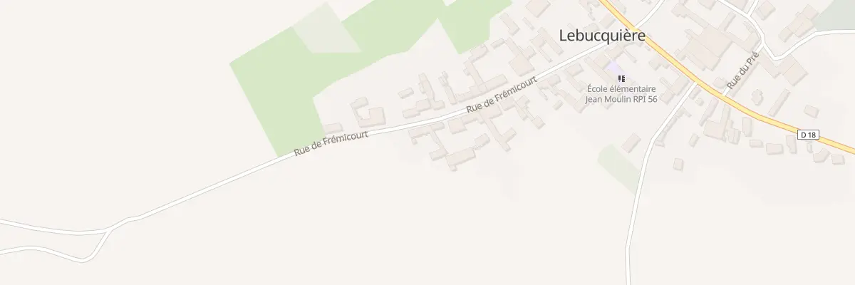 Plan du 22 Rue de Frémicourt à Lebucquière