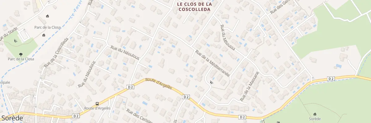 Plan du 8 Rue de la Cote Vermeille à Sorède