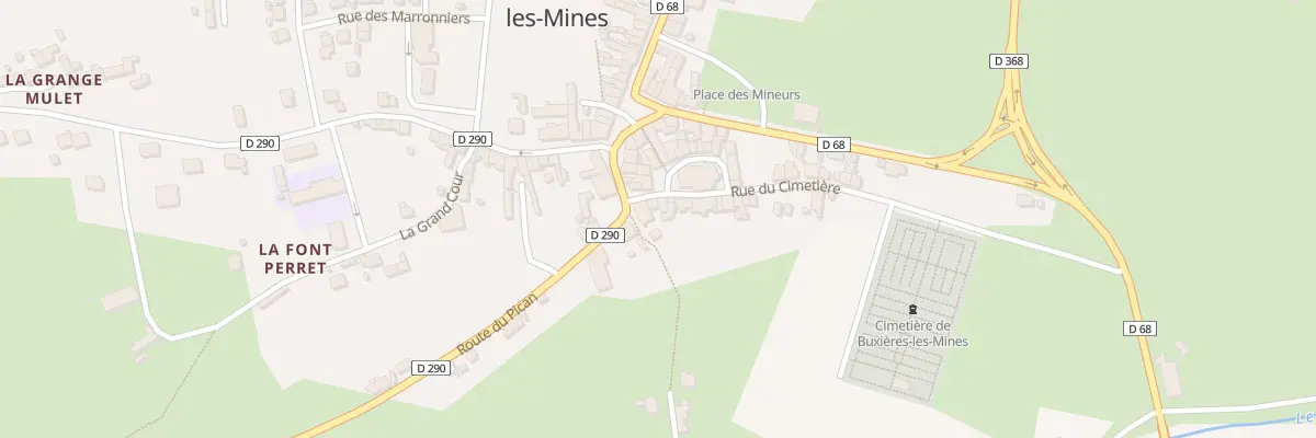 Plan du 6 Rue du Cimetiere à Buxières-les-Mines