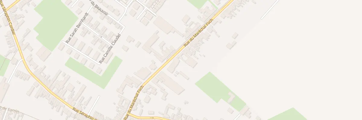 Plan du 232 Rue du Marêchal Foch à Carvin