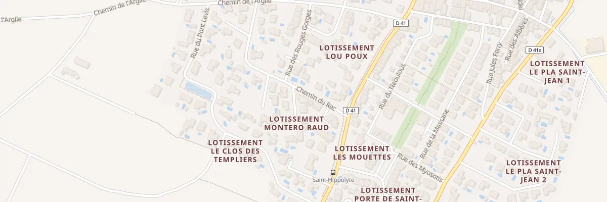 Plan du 19 Lot Lou Poux à Saint-Hippolyte