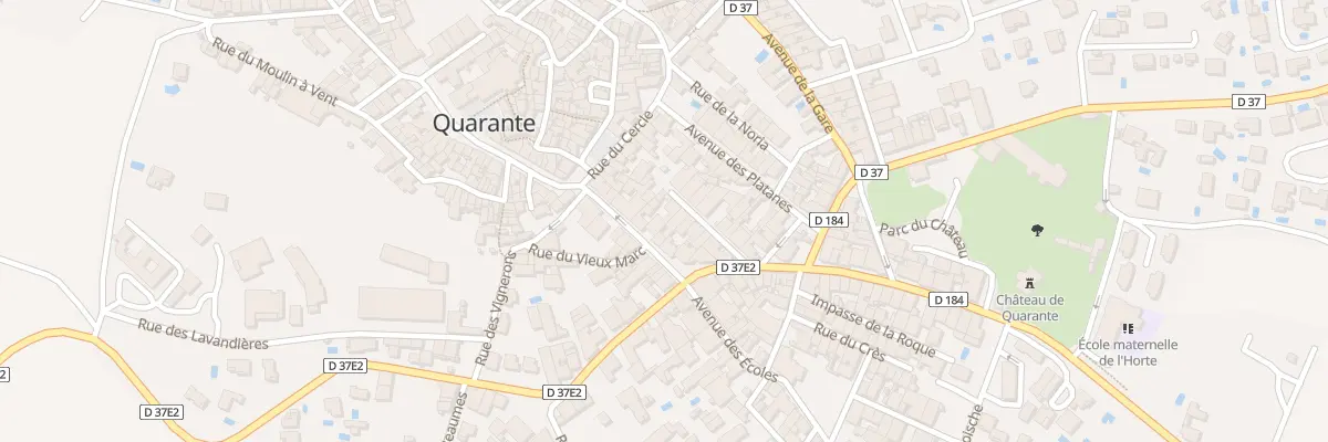Plan du 9 Av de la Promenade à Quarante