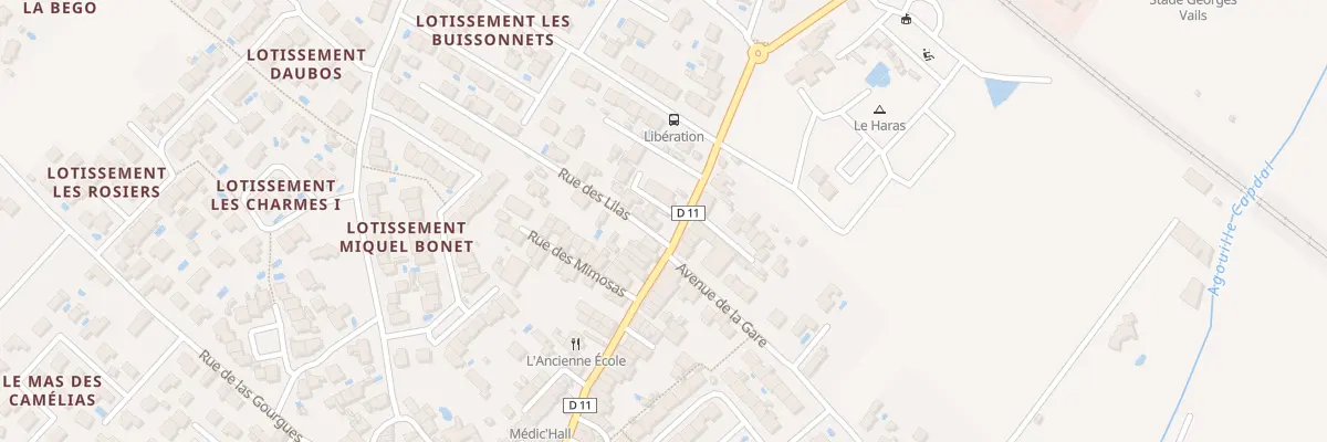 Plan du 2 Rue des Lilas à Palau-del-Vidre
