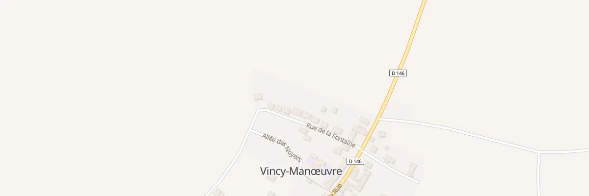 Plan du 12 Rue de la Fontaine à Vincy-Manœuvre