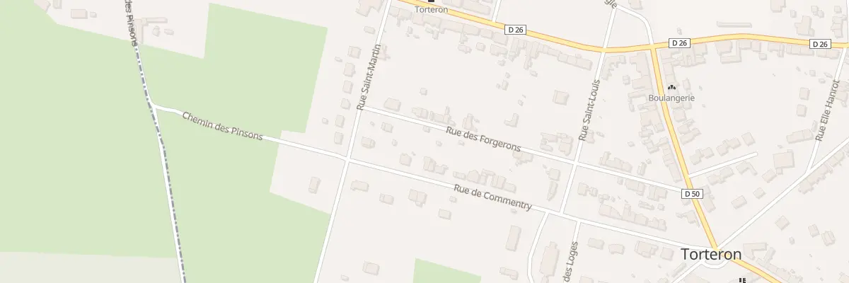 Plan du 24 Rue de Commentry à Torteron