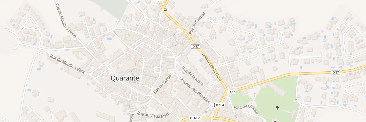 Plan du 1 Rue de la Noria à Quarante