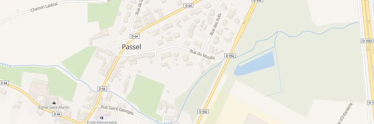 Plan du 158 Rue du Moulin à Passel