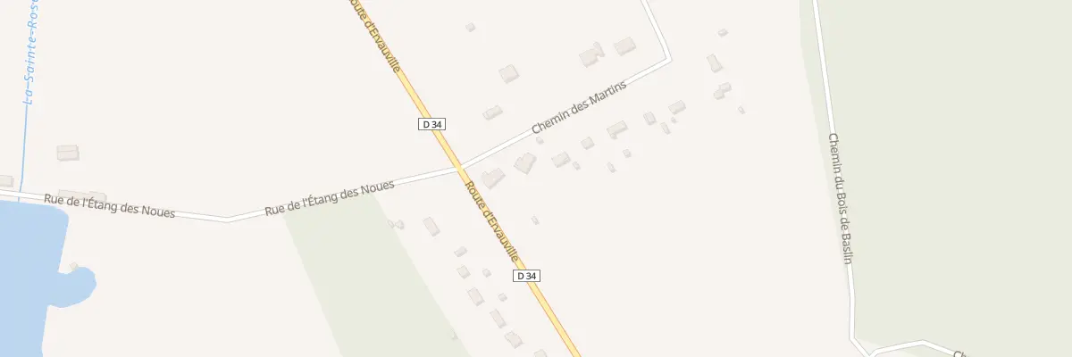 Plan du 927 Che des Martins à Rozoy-le-Vieil