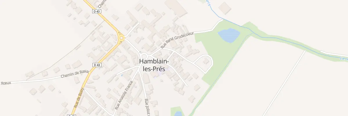 Plan du 1 Rue du Mal Foch à Hamblain-les-Prés