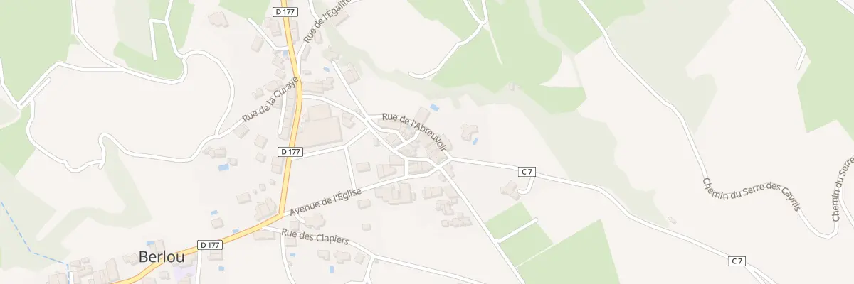 Plan du 1 Rue du Coudair à Berlou