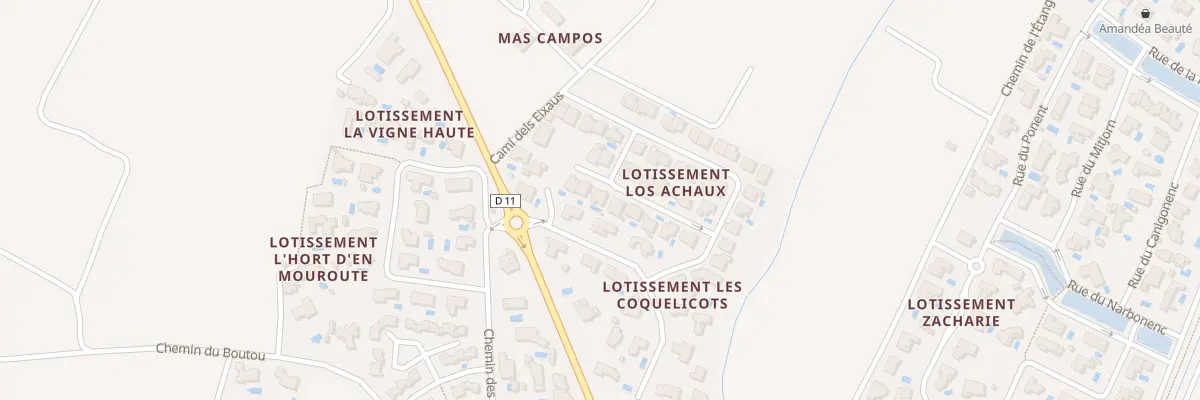 Plan du 11 Rue de l’Agouille Petite à Saint-Hippolyte