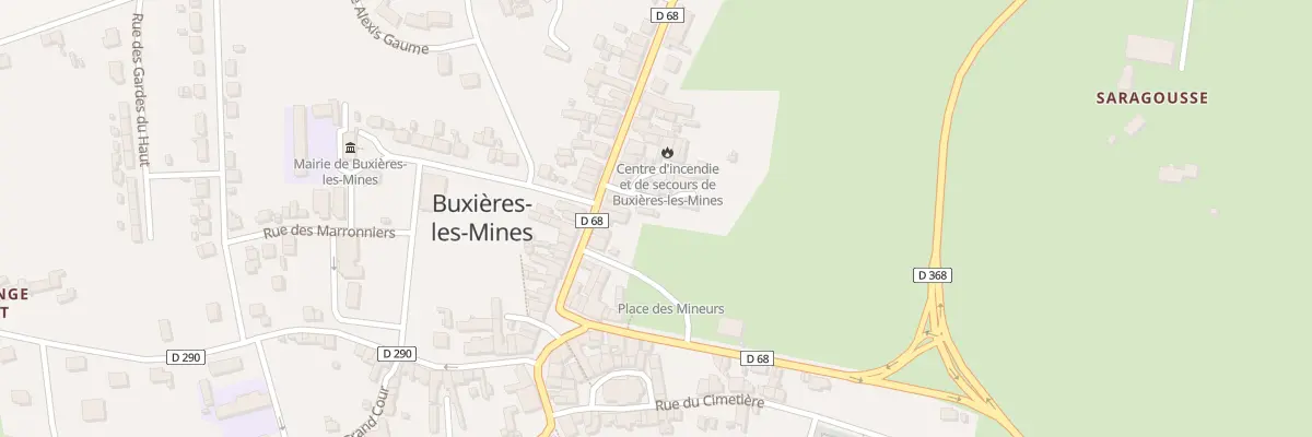 Plan du 16 Imp Gabriel Péri à Buxières-les-Mines