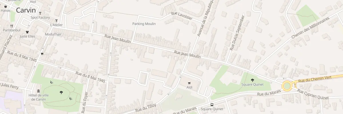 Plan du 76B Rue Jean Moulin à Carvin