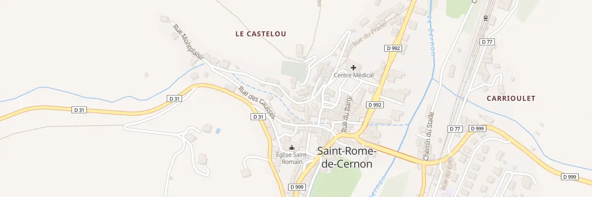 Plan du 1 Rue du Rocher à Saint-Rome-de-Cernon