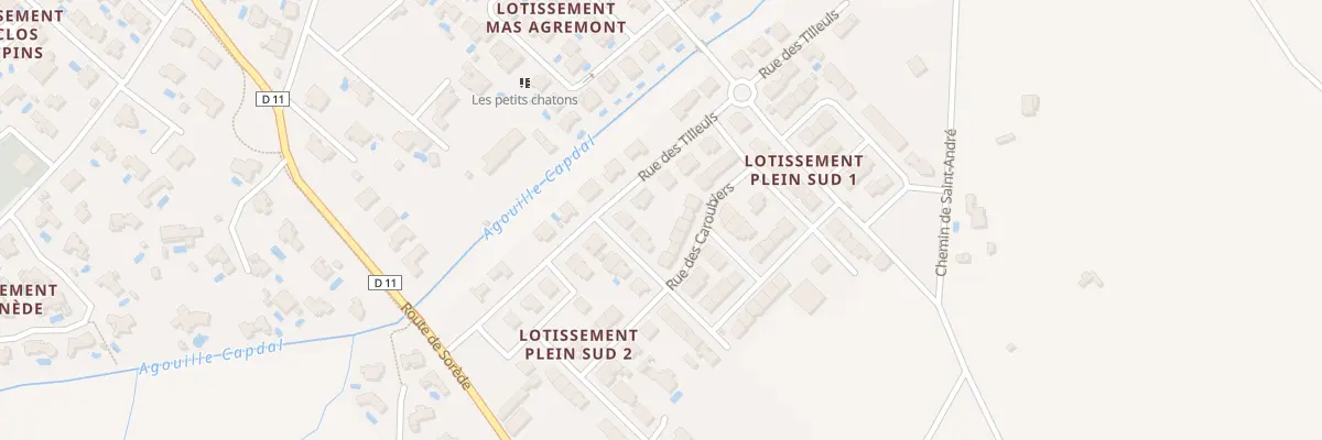Plan du 13 Rue des Arbousiers à Palau-del-Vidre