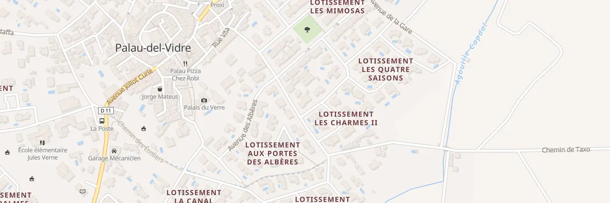 Plan du 16 Av du General de Gaulle à Palau-del-Vidre