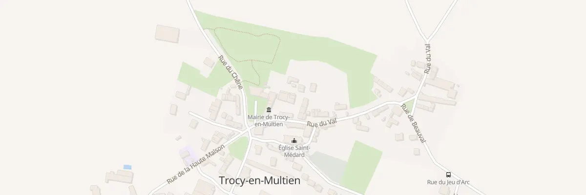 Plan du 13 Rue du Val à Trocy-en-Multien