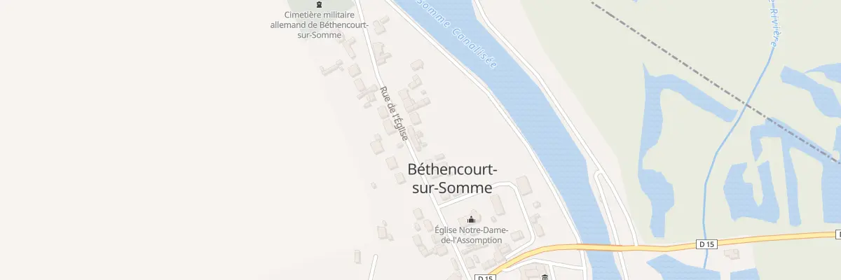 Plan du 12 Rue de l’Eglise à Béthencourt-sur-Somme