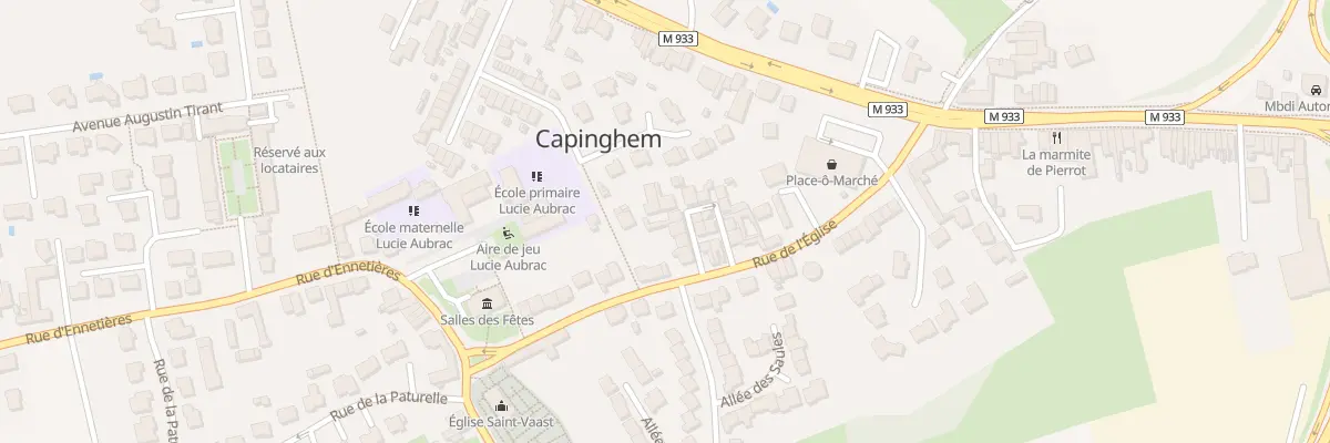 Plan du 34 Rue de l’Église à Capinghem