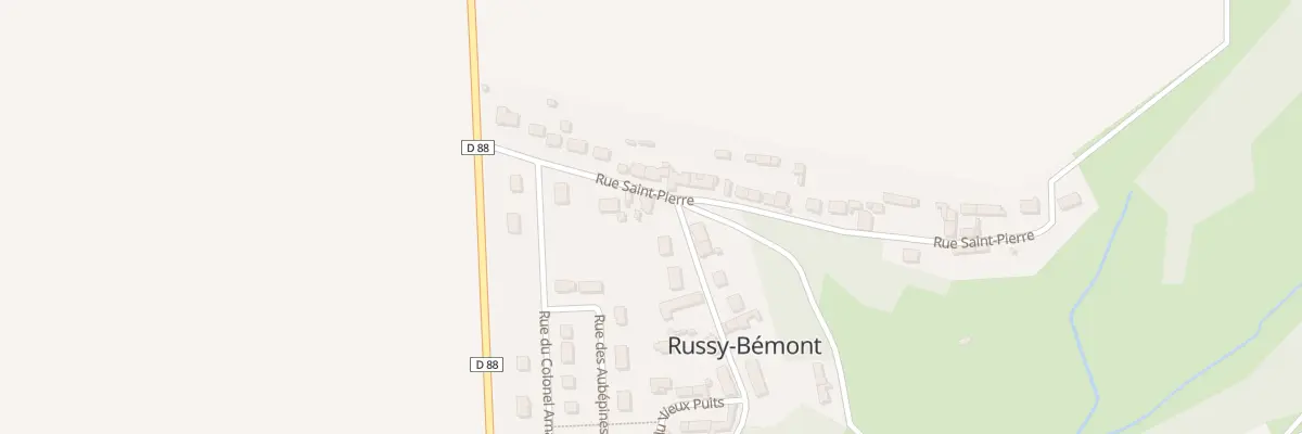 Plan du 6 Rue St Pierre à Russy-Bémont