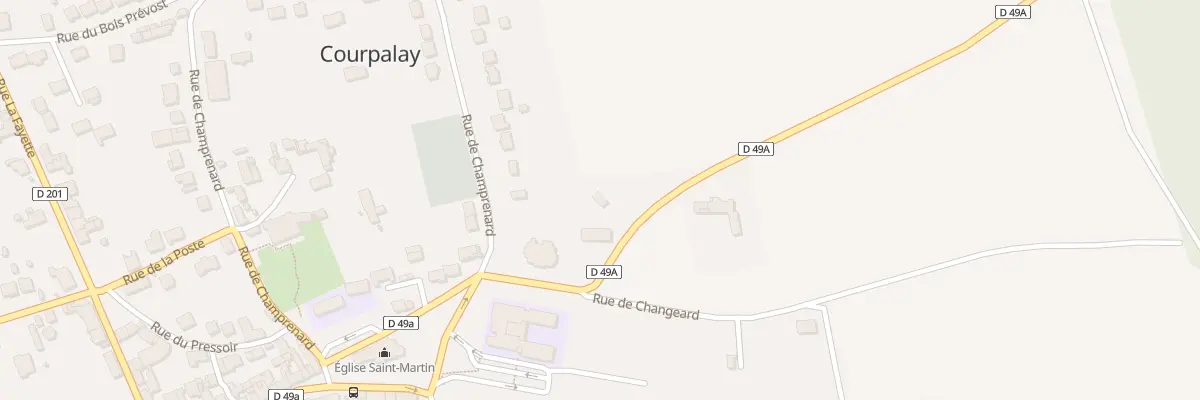 Plan du 8 Rue de Changeard à Courpalay