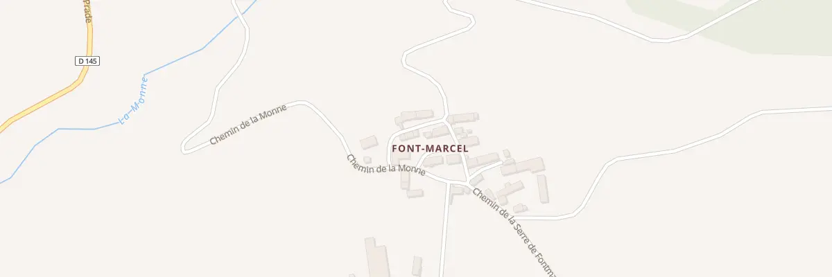 Plan du 5283 Fontmarcel au Vernet-Sainte-Marguerite