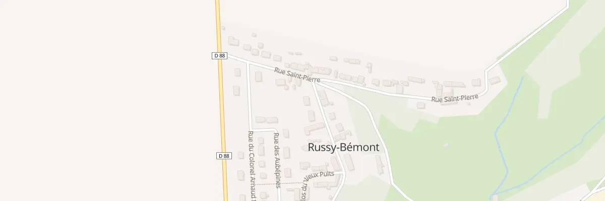 Plan du 11 Rue de la République à Russy-Bémont