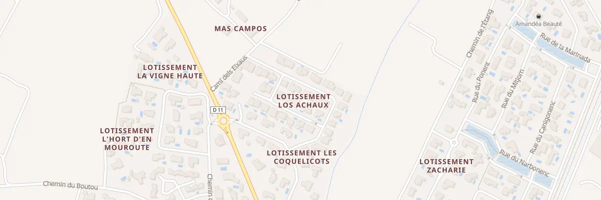 Plan du 8 Rue de l’Agouille Petite à Saint-Hippolyte