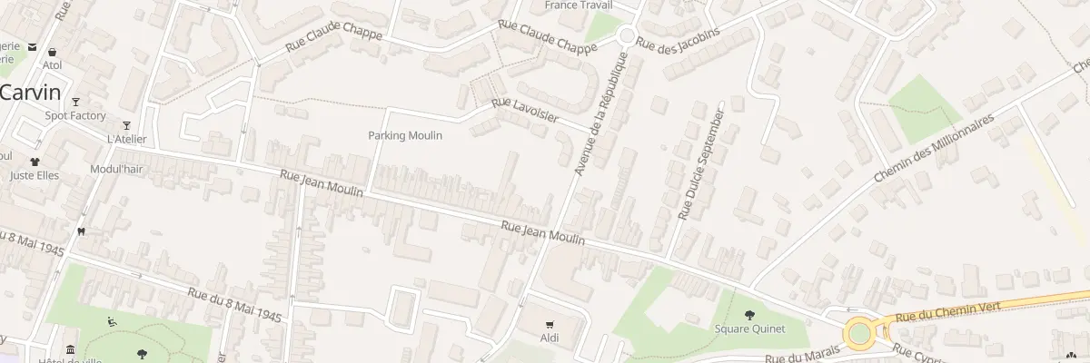 Plan du 99 Rue Jean Moulin à Carvin
