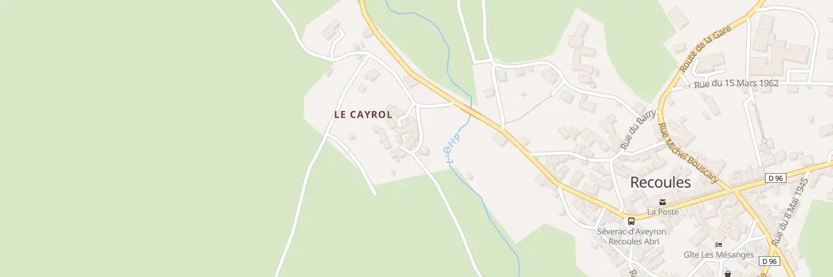 Plan du 5171 Le Cayrol à Sévérac d’Aveyron