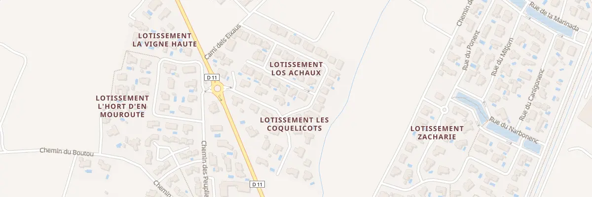 Plan du 3 Rue de l’Agouille Petite à Saint-Hippolyte