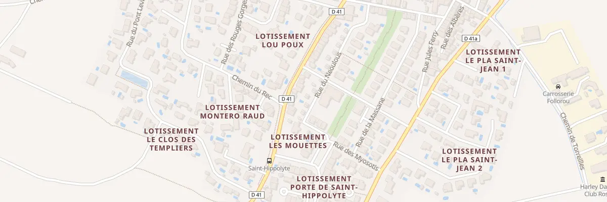 Plan du 40 Rue de Neoulous à Saint-Hippolyte