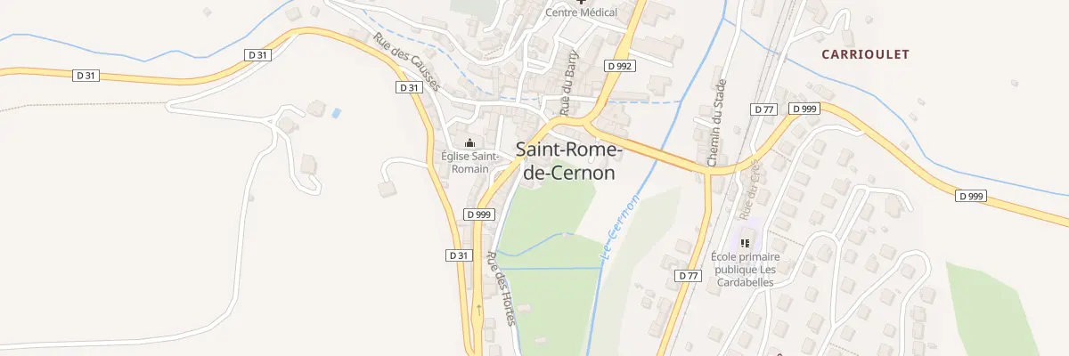 Plan du 1 Rue des Hortes à Saint-Rome-de-Cernon