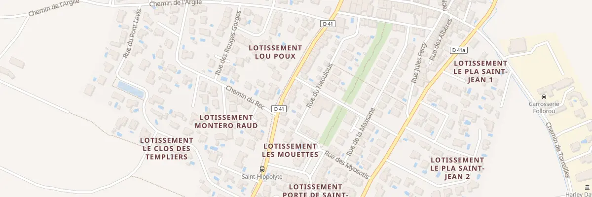 Plan du 34 Rue de Neoulous à Saint-Hippolyte