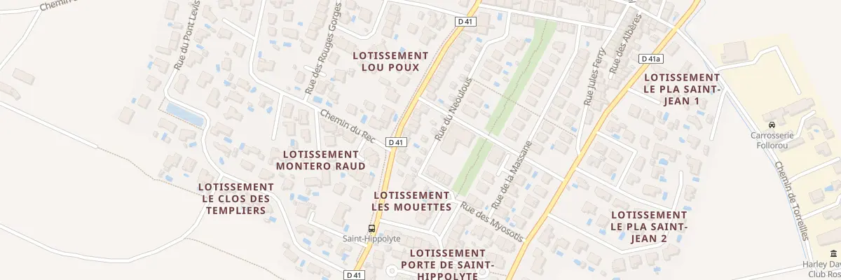 Plan du 38 Rue de Neoulous à Saint-Hippolyte