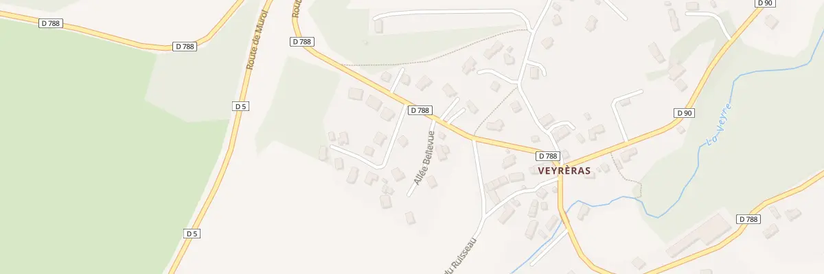 Plan du 2 All Bellevue Veyreras à Aydat