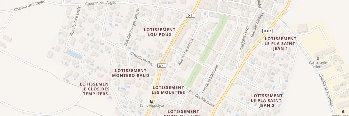 Plan du 32 Rue de Neoulous à Saint-Hippolyte