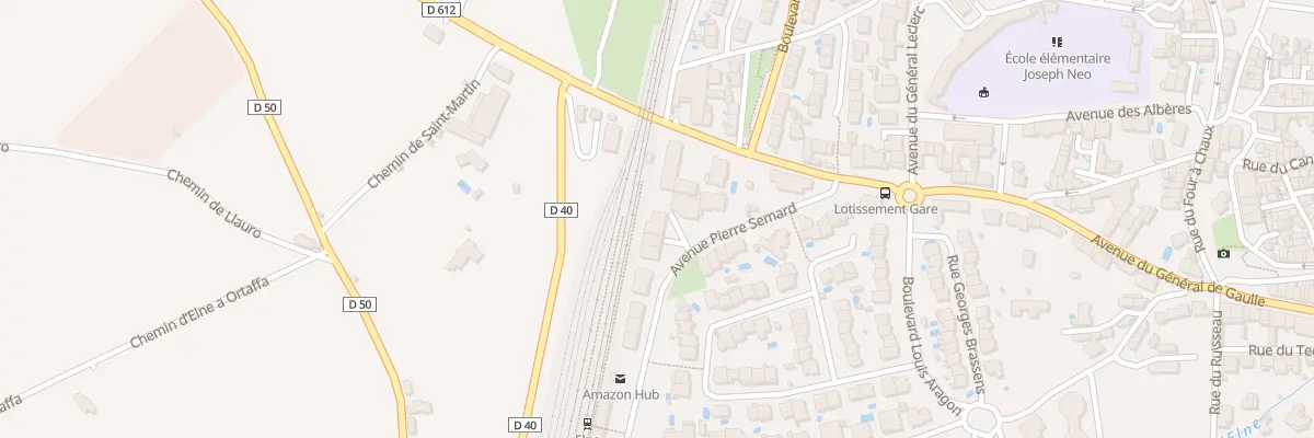 Plan du 8B Av Pierre Semard à Elne