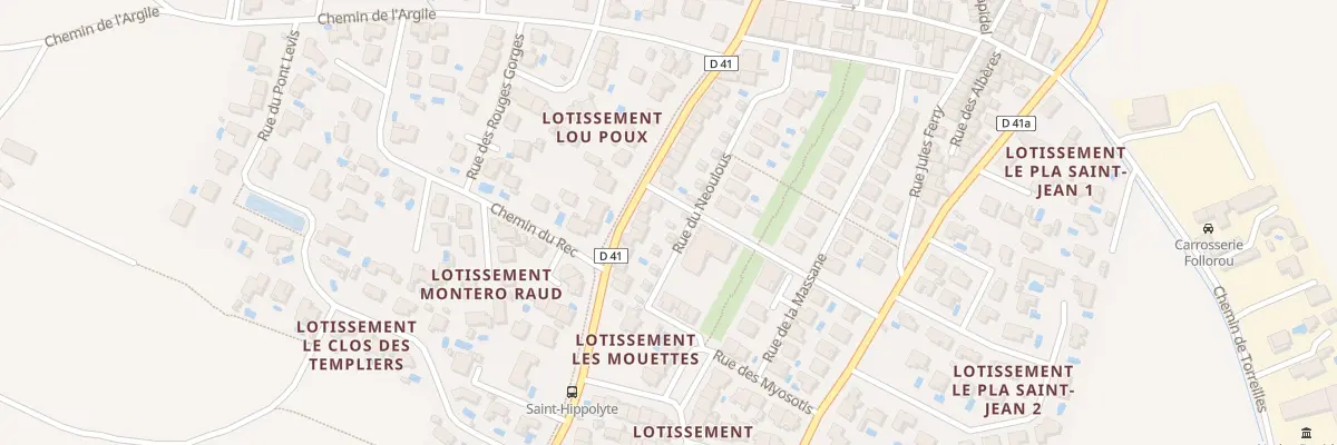 Plan du 30 Rue de Neoulous à Saint-Hippolyte