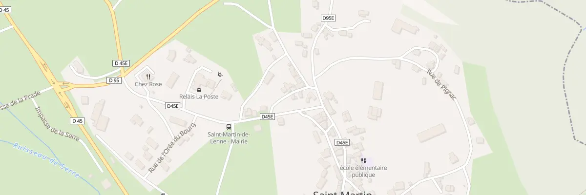Plan du 4 Rue Croix de Béziers à Saint-Martin-de-Lenne