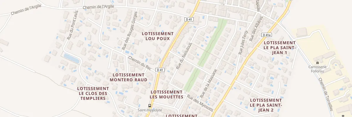Plan du 28 Rue de Neoulous à Saint-Hippolyte