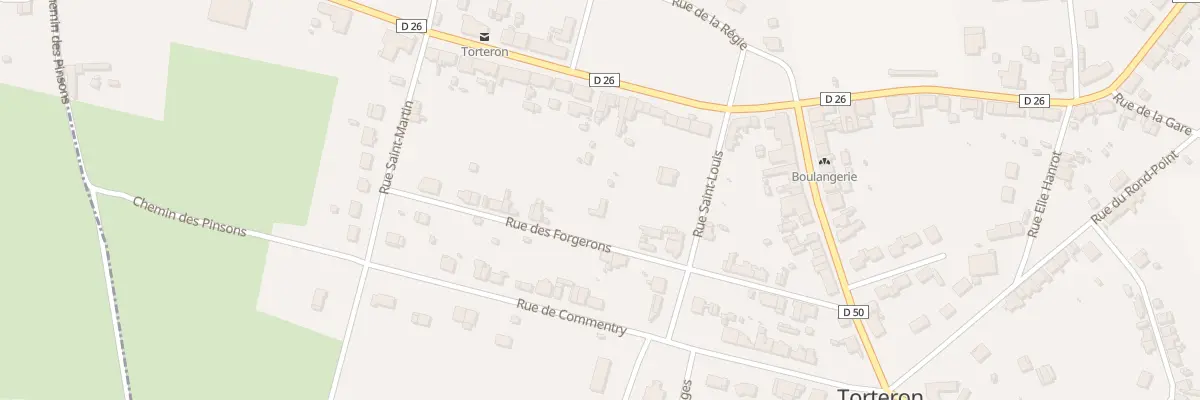 Plan du 10 Rue des Forgerons à Torteron