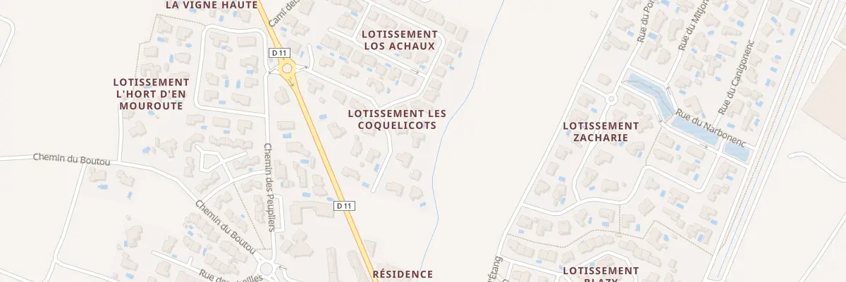 Plan du 11 Rue Capdal à Saint-Hippolyte