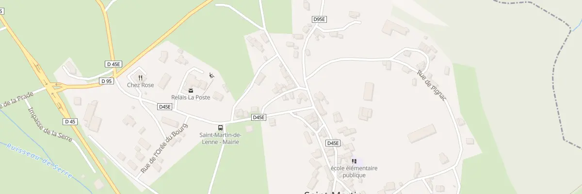 Plan du 6 Rue Croix de Béziers à Saint-Martin-de-Lenne
