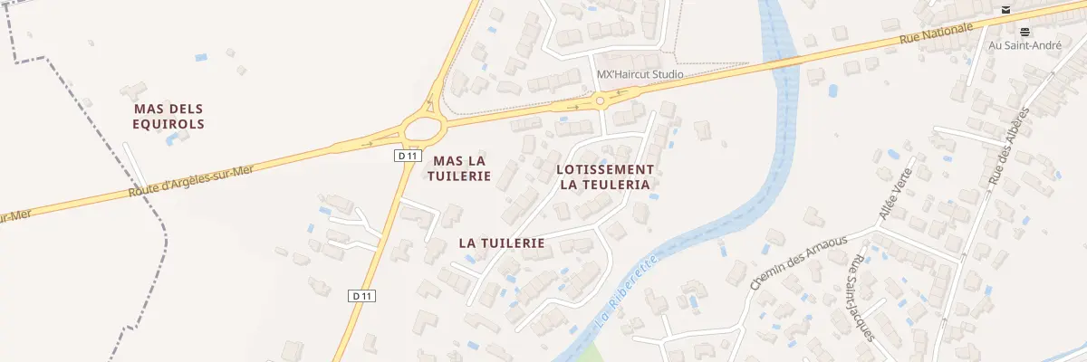 Plan du 12 Rue des Mesanges à Saint-André